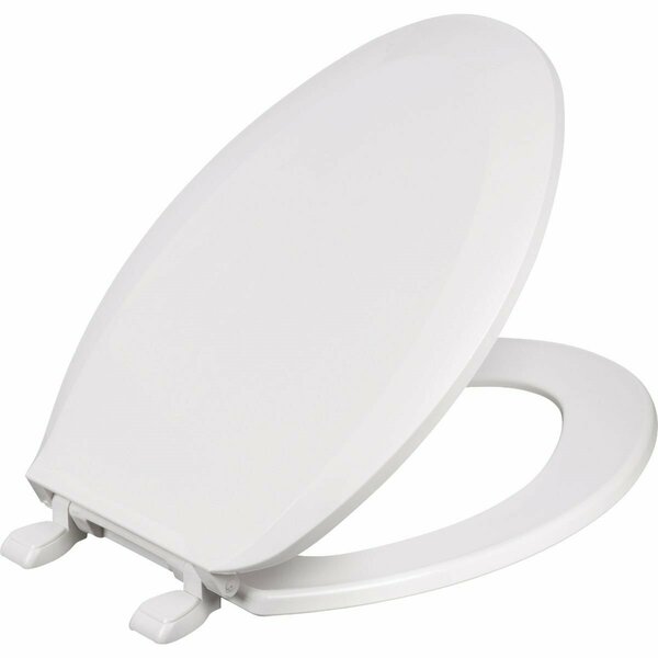 Centoco Elongated Closed Front White Plastic Standard Toilet Seat HP1600-001